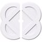 Ekena Millwork Charlotte Architectural Grade PVC Ceiling Medallion, 34"OD x 3"ID x 13 1/2"C x 1"P, Two-Piece CMP34CE2-03000 - alternate 1